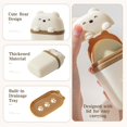 thumbnail image 3 of 3Pcs Cute Travel Soap Case, Portable Leakproof Soap Container Box Dish with Lid, Draining Soap Holder with Covers for Bathroom Gym Traveling Camping Outdoor (Bear Shape), 3 of 3