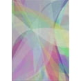 thumbnail image 1 of Ahgly Company Indoor Rectangle Patterned French Lilac Purple Abstract Area Rugs, 7' x 9', 1 of 6