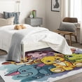 thumbnail image 3 of Funny Animal Carpet,4x5 Area Rug, Non Slip Low Pile Soft Machine Washable, Giraffe Elephant Area Rugs, Cartoon Cute Animal Rugs for Bedroom Living Room Rug 8i&-85, 3 of 7
