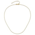 thumbnail image 1 of Diamond2Deal 10K Or Jaune.95 mm Rond Câble 1+1in Collier de Chaîne Réglable pour les Femmes 18", 1 of 6