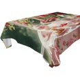 thumbnail image 4 of YAZAOO Square Tablecloth Tea Set with Cakes Roses Pattern Tableclothes, 4 of 9