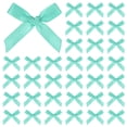 thumbnail image 1 of Uxcell 100-Pack Mini Lazo de Cinta para Manualidades 1.6x1 Pulgada de Tela a Cuadros de Satén para DIY Verde Menta, 1 of 1