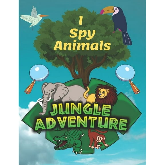 I Spy Animals: A Fun Guessing Game For 2-4 Years Old, Highlight Hidden Picture Books For Kids And Children, Look And Fin, (Paperback)