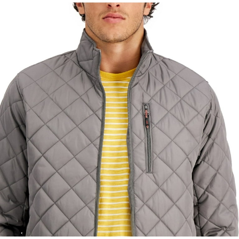 Hawke Co. Men s Diamond Quilted Jacket Gray Size X Large