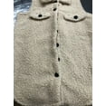 thumbnail image 5 of ZOELNIC Women's Long Fleece Vest Sleeveless Sherpa Jacket with Buttons Winter Warm Outerwear, M, 5 of 6