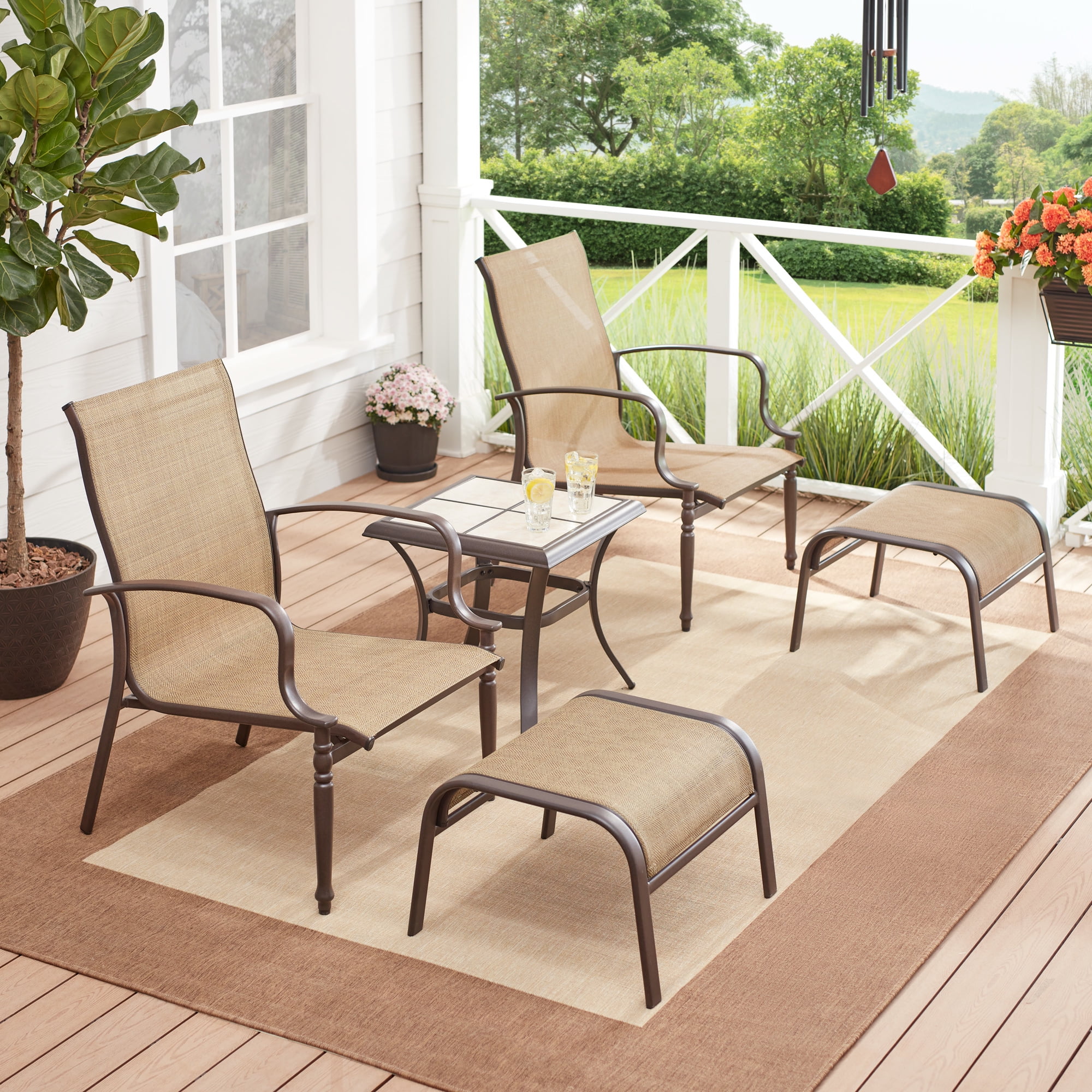 Mainstay wesley creek sling chaise lounge best sale