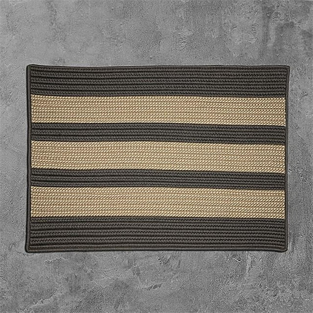 Colonial Mills Rug BT29R096X096S 8 x 8 ft. Boat House Square Braided Rug Gray