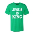 thumbnail image 2 of Wild Bobby, Jesus Is King Bible Scripture | Mens Christian Premium Tri Blend T-Shirt, Envy, 2XL, 2 of 3