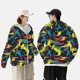 thumbnail image 4 of Balery Colorful Sharks Sudadera ligera de manga larga con capucha y protección solar UPF 50+ para hombre y mujer, ideal para pesca y running-XX-Large, 4 of 7
