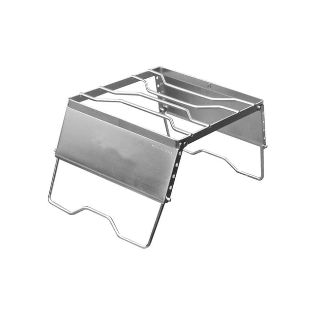 Greeniant Estante para ollas para acampar Soporte plegable para estufa de picnic al aire libre de acero inoxidable Soporte para ollas de 5 carpas