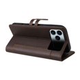 thumbnail image 2 of Premium Wallet Case for iPhone 17 Pro Max with Card Slots & Kickstand, Flip Cover Brown, 2 of 7