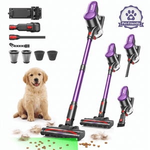 Cordless Vacuum Cleaner 600W/55kPa Powerful Stick Vacuum Cleaner Lightweight Cordless Vacuum for Home Hard Floors Carpets Pet Hair
