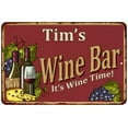 thumbnail image 1 of Tim's Red Wine Bar Sign 12 x 18 Matte Finish Metal 112180054375, 1 of 1