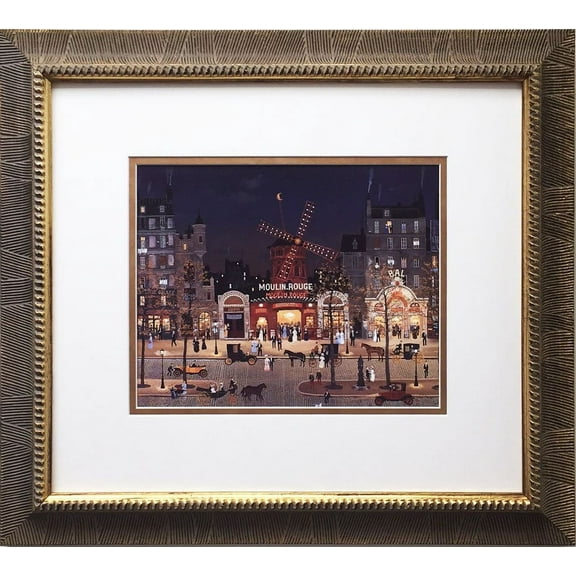 Michel Delacroix "La Sortie du Moulin Rouge" Newly CUSTOM FRAMED Print Generic