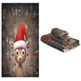 thumbnail image 7 of GZHJMY Christmas Deer Towel Set of 3, Highly Absorbent Soft Towels with Bath Towel, Hand Towel and Washcloth for Bathroom Hotel Gym Spa, 7 of 7