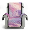 thumbnail image 6 of TSOVTHRID Recliner Chair Cover Non Slip Sofa Covers for Reclining Chairs with Pocket Washable Reclining Chair Furniture Protector Cover for Pets, Purple Pink Marble Texture Print, 6 of 7