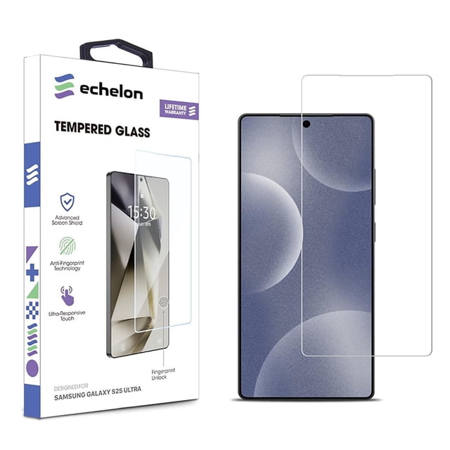 Mica Vidrio ECHELON para Samsung S25 ULTRA Protectora de pantalla transparente