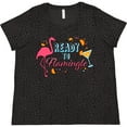 thumbnail image 3 of Inktastic Ready to Flamingle- Flamingo Party Women's Plus Size T-Shirt, 3 of 5