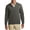 Charcoal Heather/ Medium Heather Grey, variant on Mens Interlock 1 4 Zip Pullover Cotton Poly Blend Cadet Collar Long Sleeve