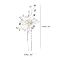 thumbnail image 2 of Boda Novia Perla Artificial Cristal Horquilla Nupcial Diademas Tocado Pelo Clip Joyería Advancent  AP006933-01, 2 of 3