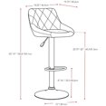thumbnail image 4 of Atlin Designs Tabouret de Bar Réglable en Diamant en Noir (Lot de 2), 4 of 4
