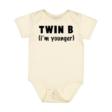 

Inktastic Twin B (i m Younger) Gift Baby Boy or Baby Girl Bodysuit