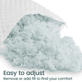 thumbnail image 2 of Ergo-Pedic ZenCloud With CopperCell Cooling And Calming Shredded Gel Memory Foam Pillow, King Size, Adjustable With Extra Fill, 2 of 7