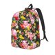 thumbnail image 1 of Disketp Cute Pigs Sunflower print Canvas Backpack Lightweight Travel Daypack Student Rucksack Laptop Backpack-Small, 1 of 5