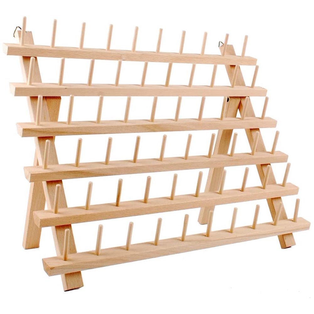NW Wooden Thread Holder Sewing and Embroidery Thread Rack and Organizer