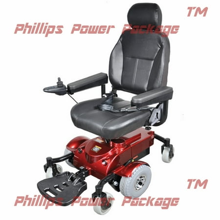 Zip R Mobility Zip R Mantis Full Size Power Chair 18 W X 18 D Seat Red Phillips Power Package Tm 500 Value