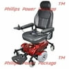 Zip'r Mobility - Zip'r Mantis - Full Size Power Chair - 18"W x 18"D Seat - Red - PHILLIPS POWER PACKAGE TM - $500 VALUE