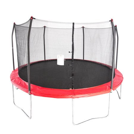Skywalker Trampolines 15-Foot Trampoline, with Enclosure, Red