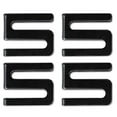 thumbnail image 1 of Wire Shelving S Hooks- Metal- Black- 4 Hooks/Pack, 1 of 1