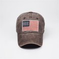 thumbnail image 4 of Vintage American Flag Baseball Cap, Embroidered USA Patriotic Ball Cap, Adjustable Baseball Hat for Men Women, Casual Summer Patriotic Accessories for 4th of July 250 anniversary USA hat, 4 of 8