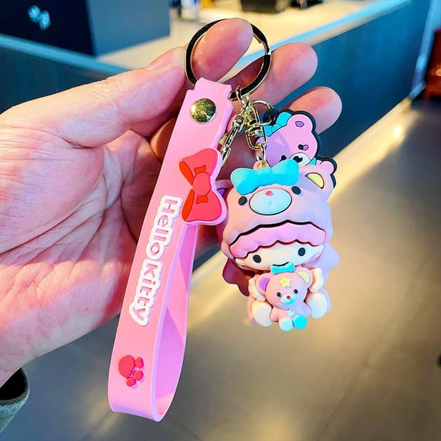 Spot Sanrio Cartoon Merlot Doll Key Chain Cute Yugui Dog Car Key Pendant Keychain