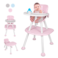 thumbnail image 1 of Silla de Comer para Bebé Baby Gaon 2 en 1 Color Rosa Convertible en Silla Alta y Set de Silla + Mesa, 1 of 6