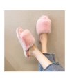 thumbnail image 3 of Pantuflas de spa planas cómodas con espuma viscoelástica de piel sintética de felpa para mujer Comf, 3 of 5