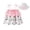 1002Pink2138, variant on Rggeeun Toddler Spring Summer Girls Tie Strap Off Shoulder Strawberry Cherry Floral Dress & Sun Hat Princess Set Comfort Casual Sundress