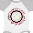 thumbnail image 4 of Inktastic I Love Volleyball Sports Girls Baby Bodysuit, 4 of 5