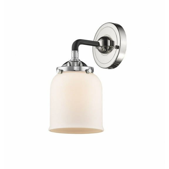 Innovations 284-1W-BPN-G51-LED Small Bell 1 Light Sconce part of the Nouveau Collection, Black Polished Nickel
