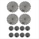 thumbnail image 1 of 12Pcs 15inch Halloween Spider Web Placemats 3.94inch Cup mat, 1 of 5