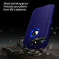 thumbnail image 2 of RegSun for iPhone 8 plus,iPhone 7 plus Case,Built-in Screen Protector, Shockproof 3-Layer Full Body Protection Rugged Heavy Duty Hard Cover Case for iPhone 8+/7+ 5.5 inch,Dark Blue, 2 of 6