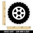 thumbnail image 2 of Wheel Tire Icon Rubber Stamp for Scrapbooking Crafting Stamping - Small 3/4 Inch, 2 of 7