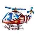thumbnail image 2 of Globo de aluminio con forma de helicóptero 4D de pie, globo de avión, decoración para fiesta de cumpleaños de niños, juguetes con globos para niños, suministros de recuerdo, 2 of 5