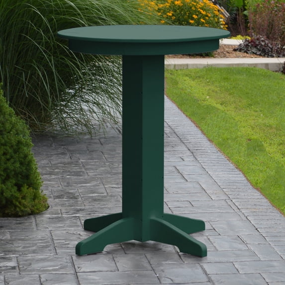 A & L Furniture Poly 33 in. Round Bar Height Table