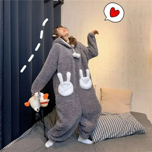 yievot Fleece Animal Onesie Pajamas for Women Adult Christmas Cute Onesies  Soft Comfortable Sleepwear Onesies Loungewear 