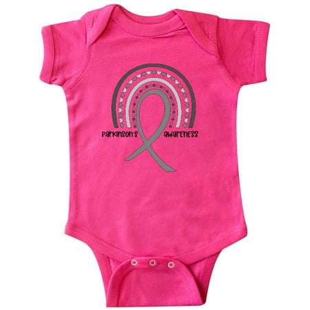 

Inktastic Parkinson s Awareness Ribbon Rainbow Gift Baby Boy or Baby Girl Bodysuit
