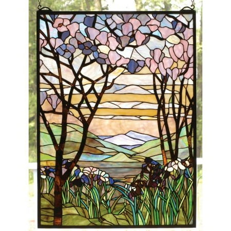 Meyda Tiffany 98589 Stained Glass Tiffany Window from the Magnolia Collection