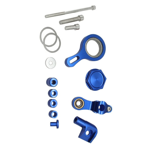 Kit de soporte de montaje Sidaley para motocicleta Amortiguador de dirección Azul