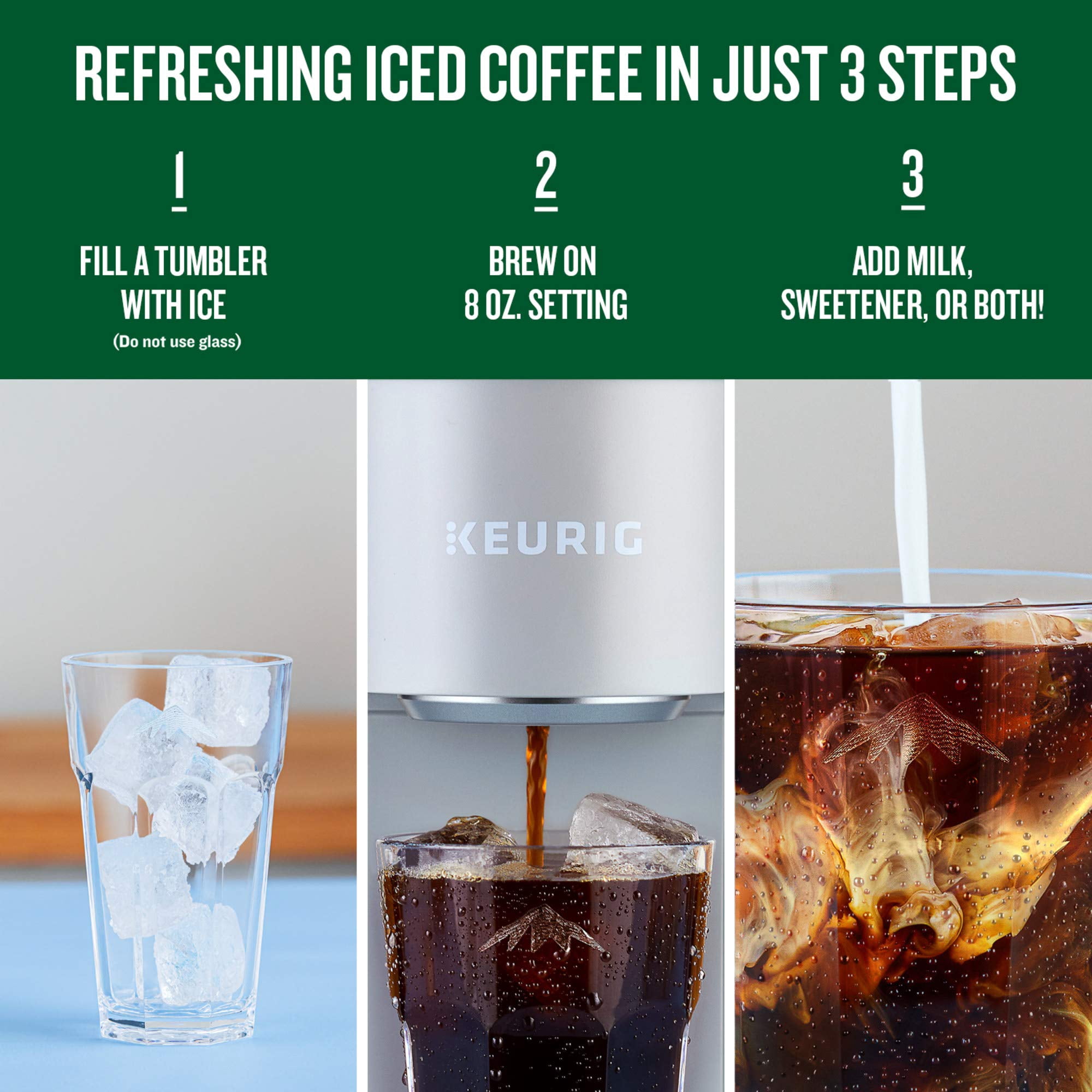 Green Mountain Coffee Roasters ICED Hazelnut Cream, Single Serve Keurig K-Cup Pods, Flavored Iced Coffee, 96 Count (4 Packs of 24)